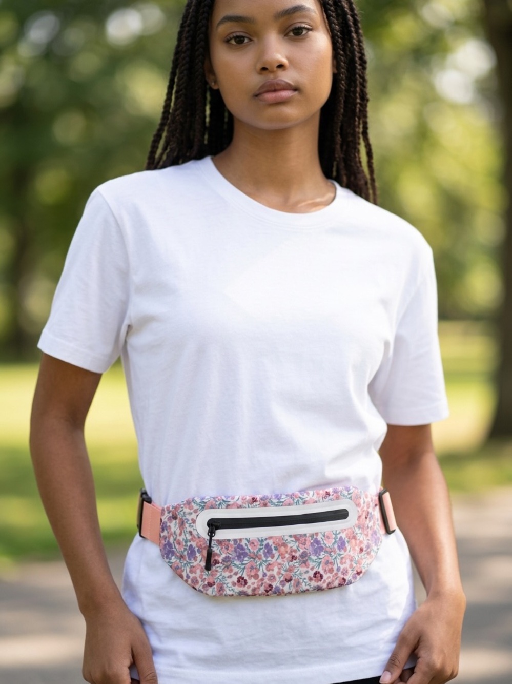 Floral Pink Waist Bag Fanny Pack